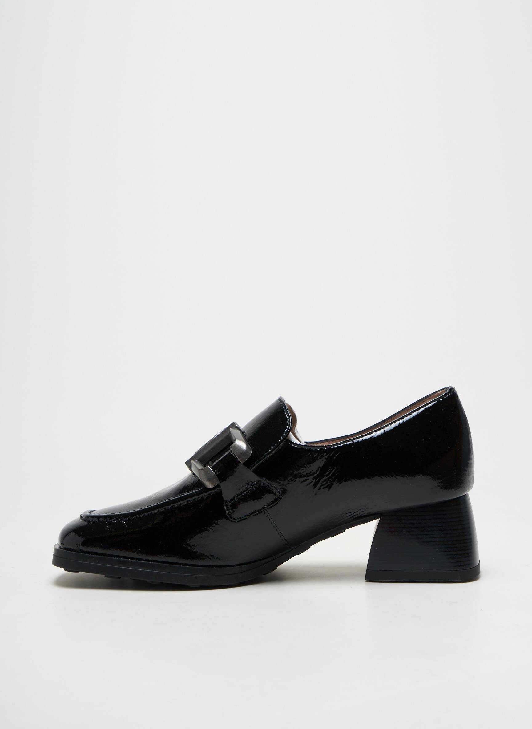 Mocassins carré talon de 4 à 6cm noir HISPANITAS femme