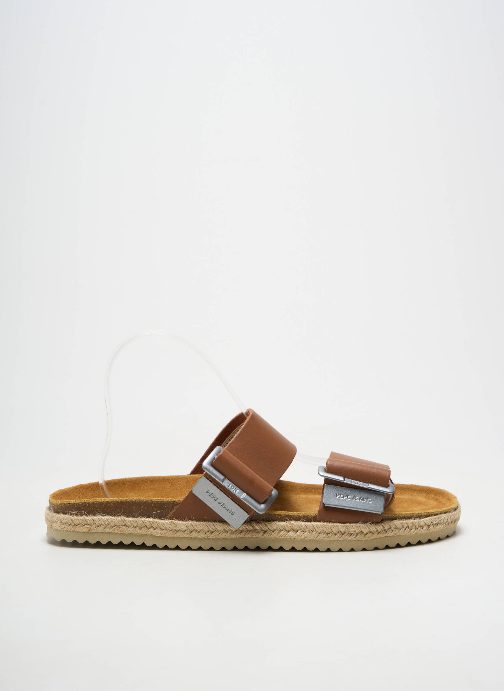 Mules/sabots matière lisse bout ouvert marron PEPE JEANS homme
