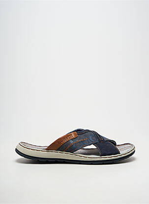 Mules/sabots bout ouvert bout ouvert bleu BUGATTI homme