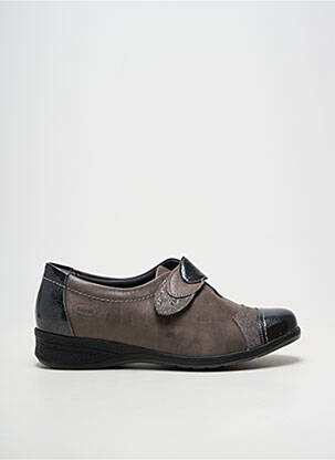 Chaussures de confort matière lisse talon plat jusqu'à 3cm gris SWEDI femme