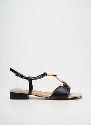 Sandales/nu pieds matière lisse talon plat jusqu'à 3cm noir MARIAMARE femme