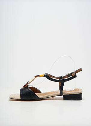 Sandales/nu pieds matière lisse talon plat jusqu'à 3cm noir MARIAMARE femme