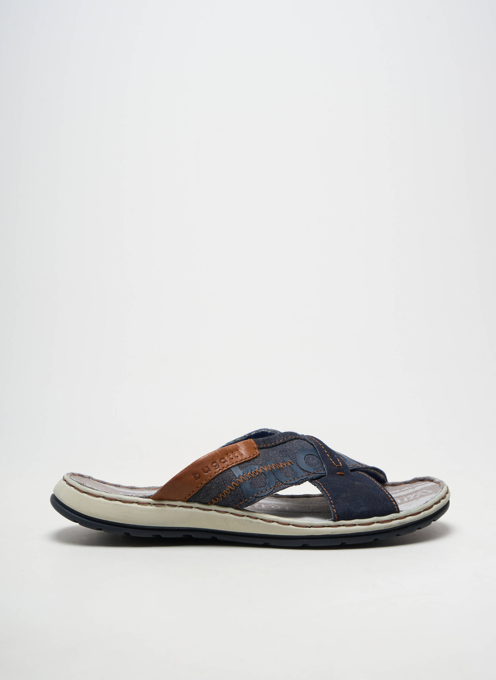 Mules/sabots bout ouvert bout ouvert bleu BUGATTI homme