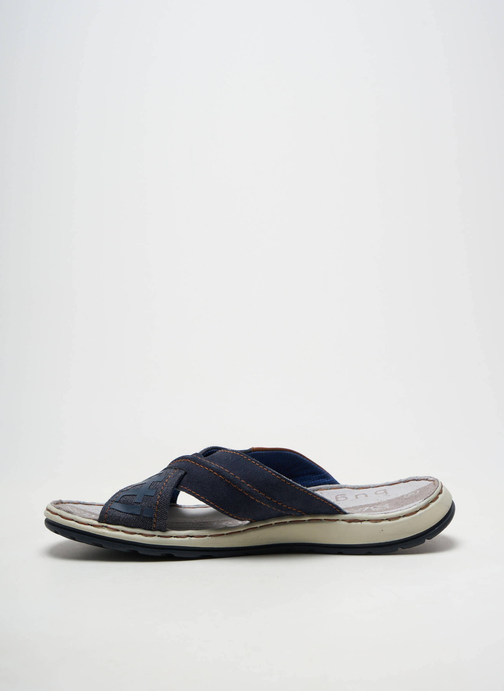 Mules/sabots bout ouvert bout ouvert bleu BUGATTI homme