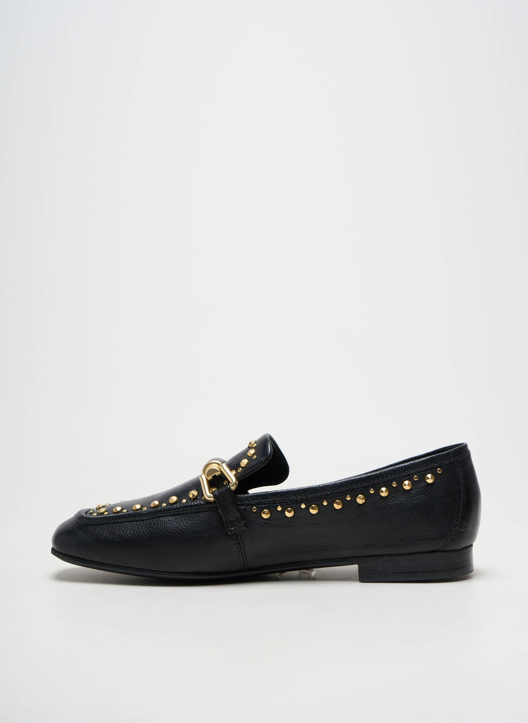 Mocassins matière lisse talon plat jusqu'à 3cm noir MJUS femme