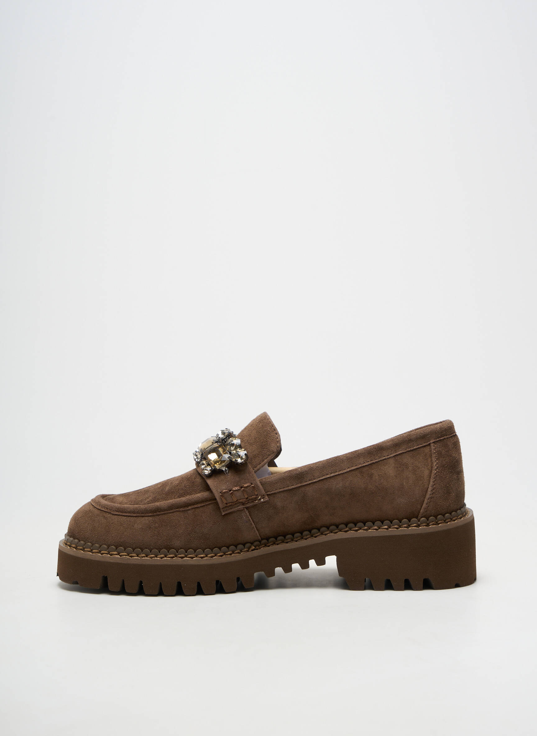 Mocassins bout rond talon de 4 à 6cm marron LODI femme