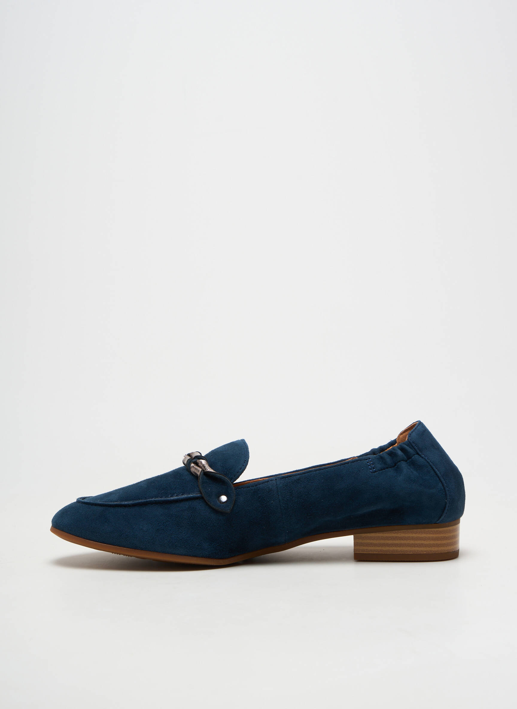 Mocassins bout rond talon plat jusqu'à 3cm bleu MAM'ZELLE femme