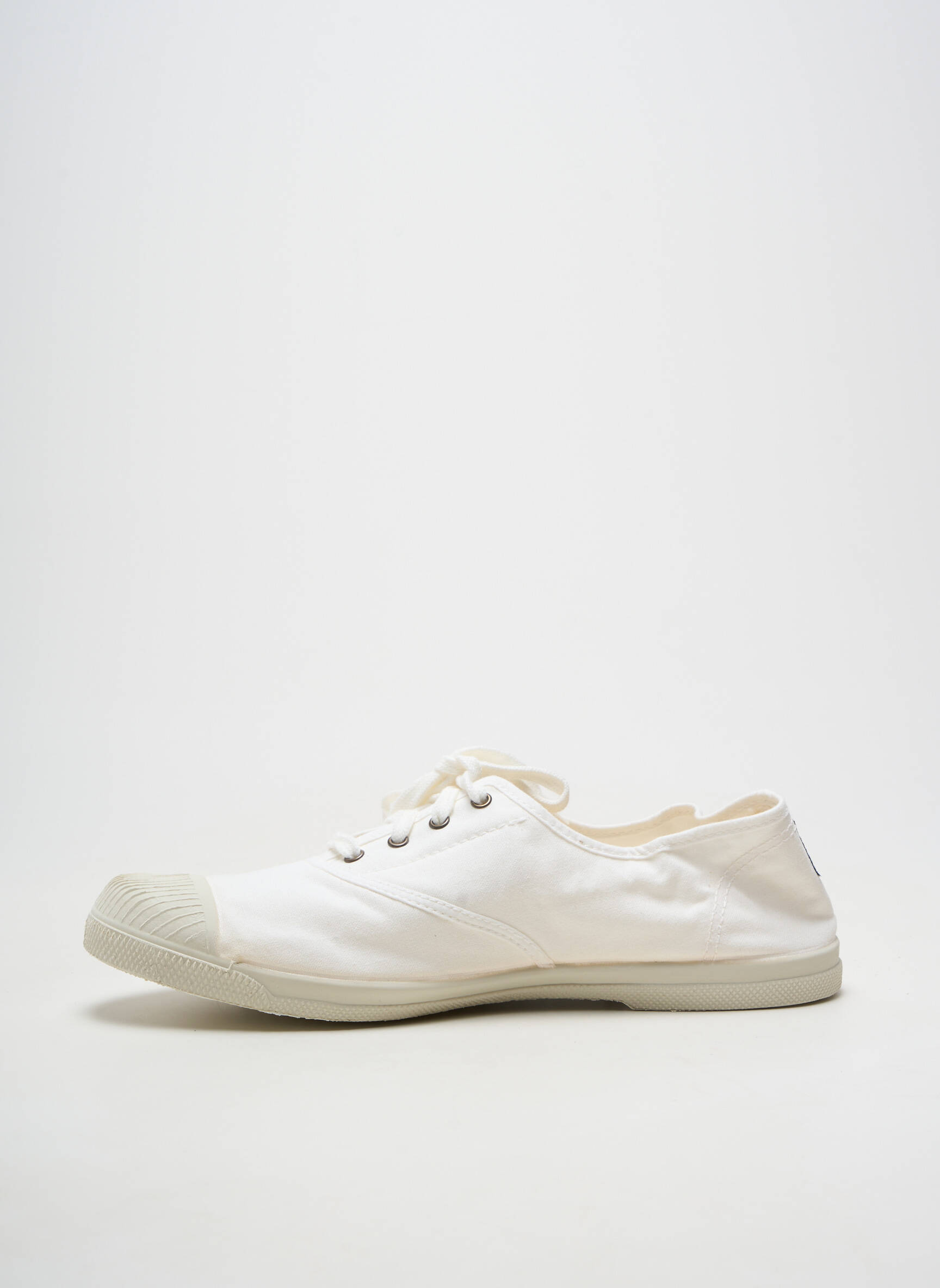 Baskets bout rond bout rond blanc NATURAL WORLD homme