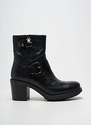 Bottines/boots matière lisse talon de 7 à 9cm noir MAJA femme
