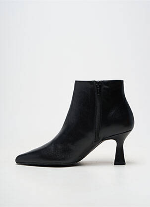 Bottines/boots matière lisse talon de 7 à 9cm noir LODI femme