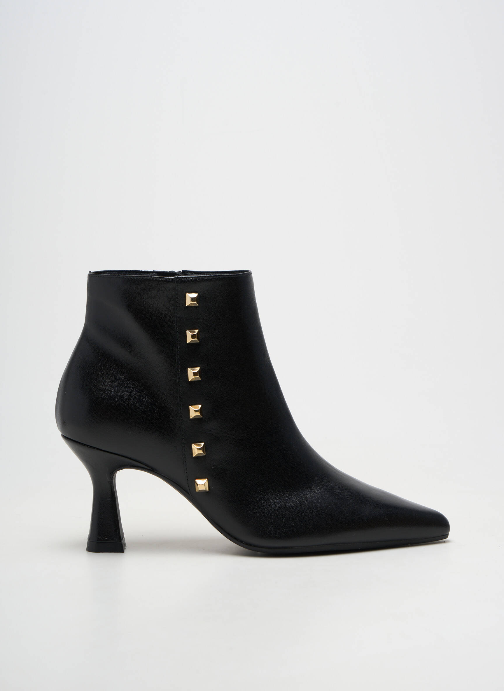 Bottines/boots matière lisse talon de 7 à 9cm noir LODI femme