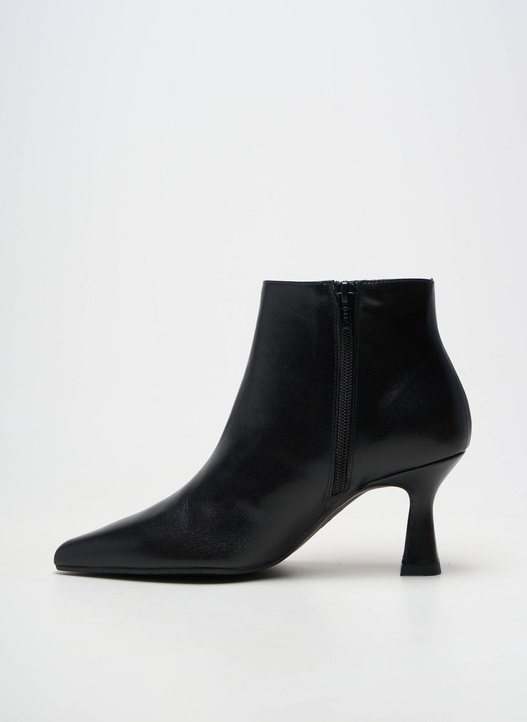 Bottines/boots matière lisse talon de 7 à 9cm noir LODI femme