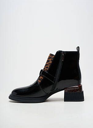 Bottines/boots matière lisse talon de 4 à 6cm noir METAMORF'OSE femme