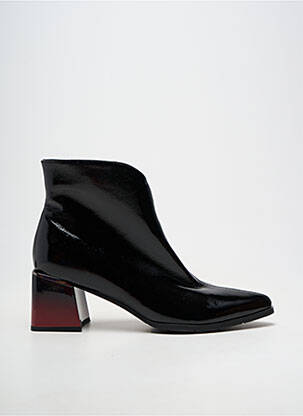 Bottines/boots matière lisse talon de 7 à 9cm noir METAMORF'OSE femme