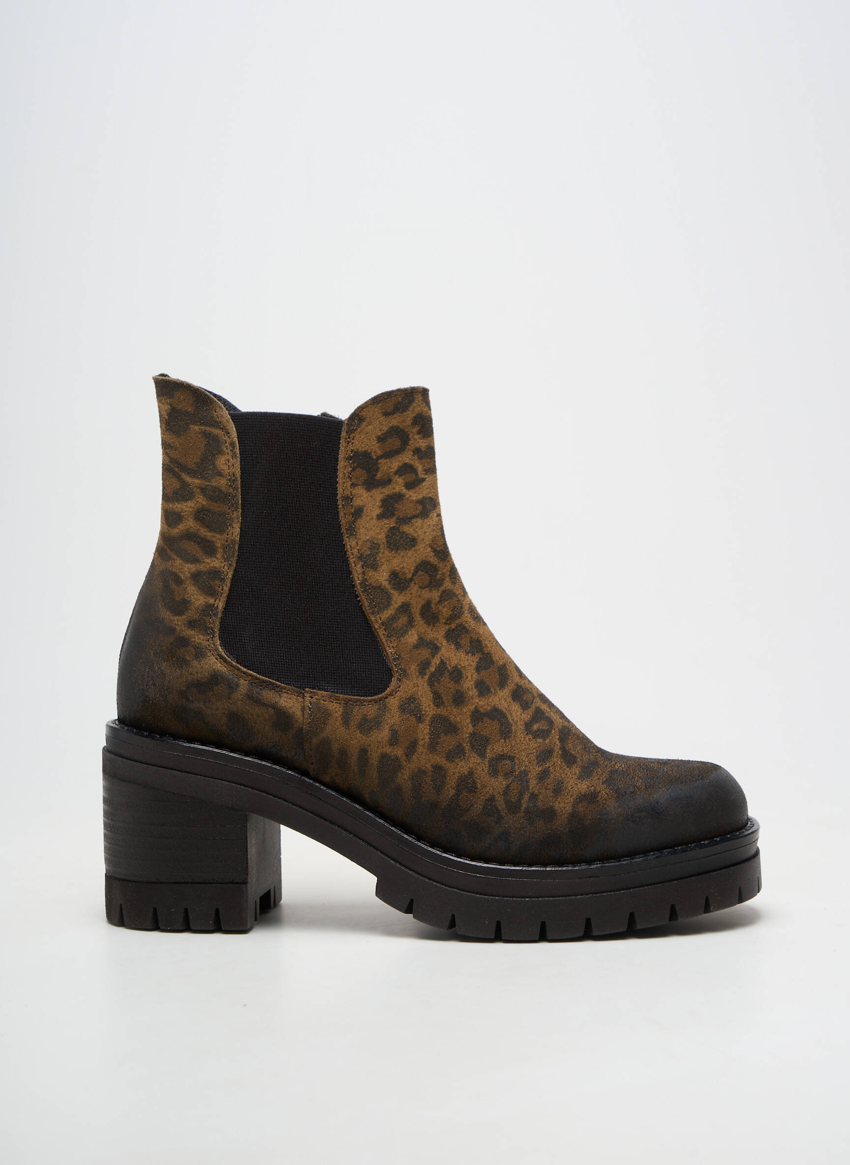 Bottines/boots matière lisse talon de 7 à 9cm marron COCO ET ABRICOT femme