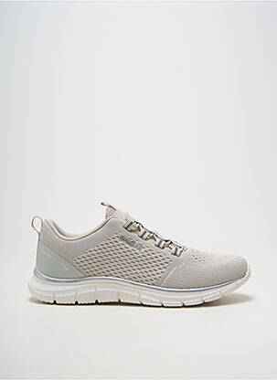 Baskets bout rond talon plat jusqu'à 3cm gris COMFEET femme
