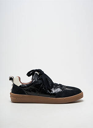 Baskets fermeture lacets talon plat jusqu'à 3cm noir CRICKIT HAMBURG femme