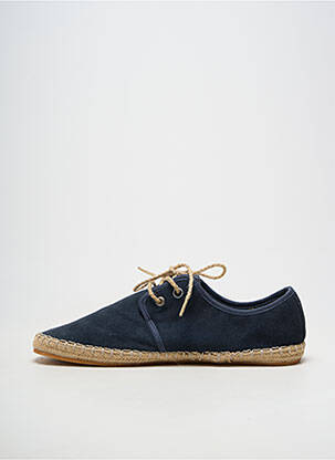 Espadrilles fermeture lacets bout rond bleu PEPE JEANS homme