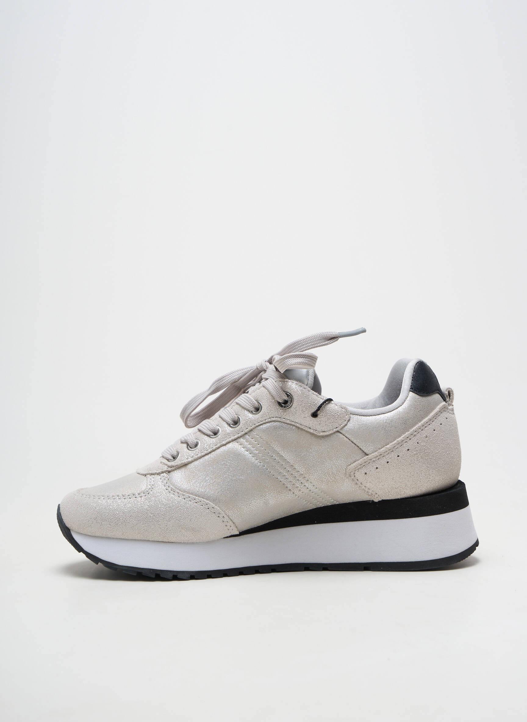 Baskets plateforme talon de 4 à 6cm gris COLMAR femme