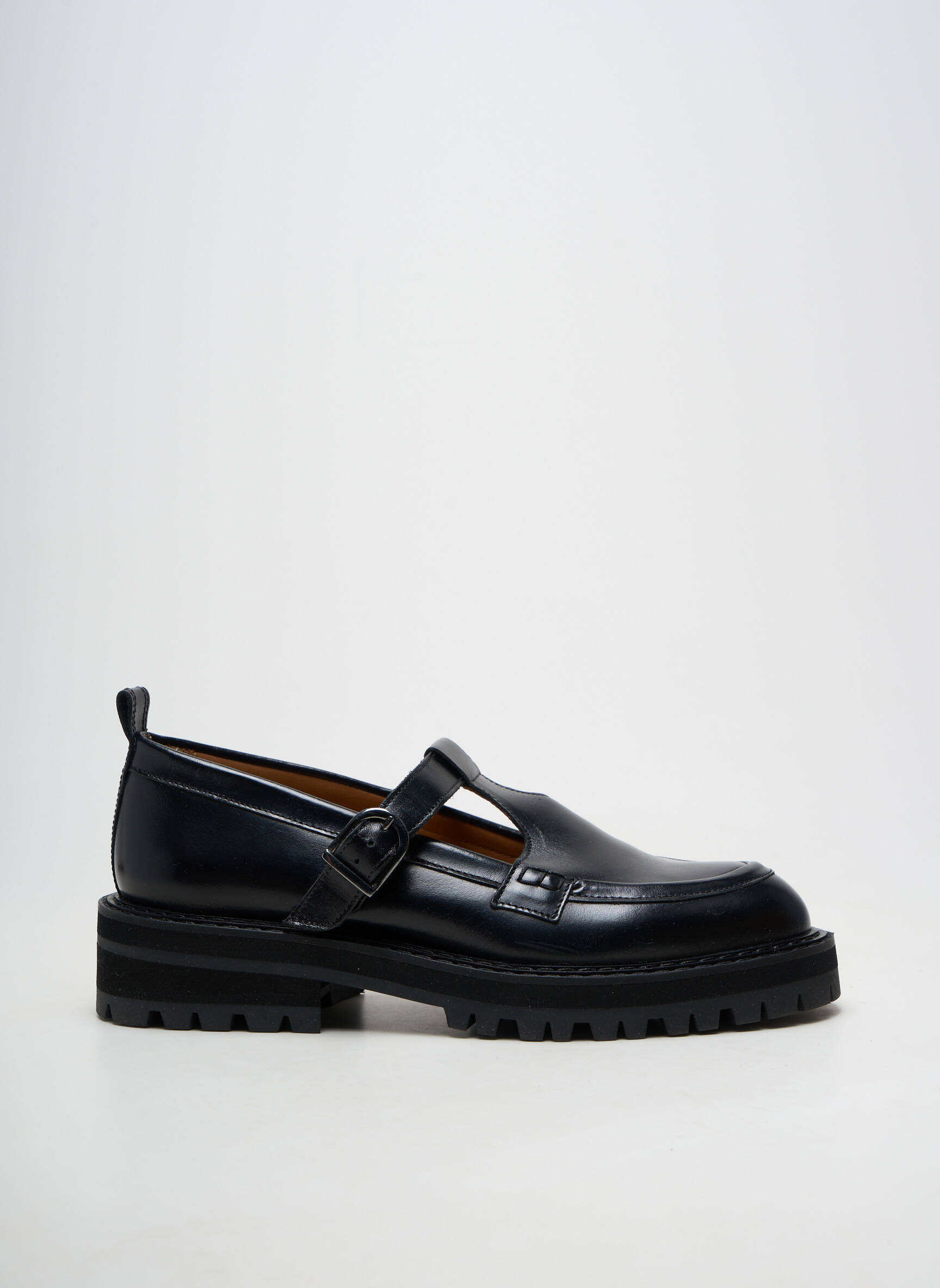 Derbies tissage satiné talon de 4 à 6cm noir MAISON TOUFET femme