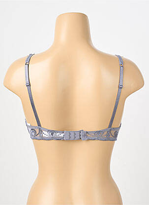Soutien-gorge effet matière satinée haut soutien-gorge push-up gris PASSIONATA femme