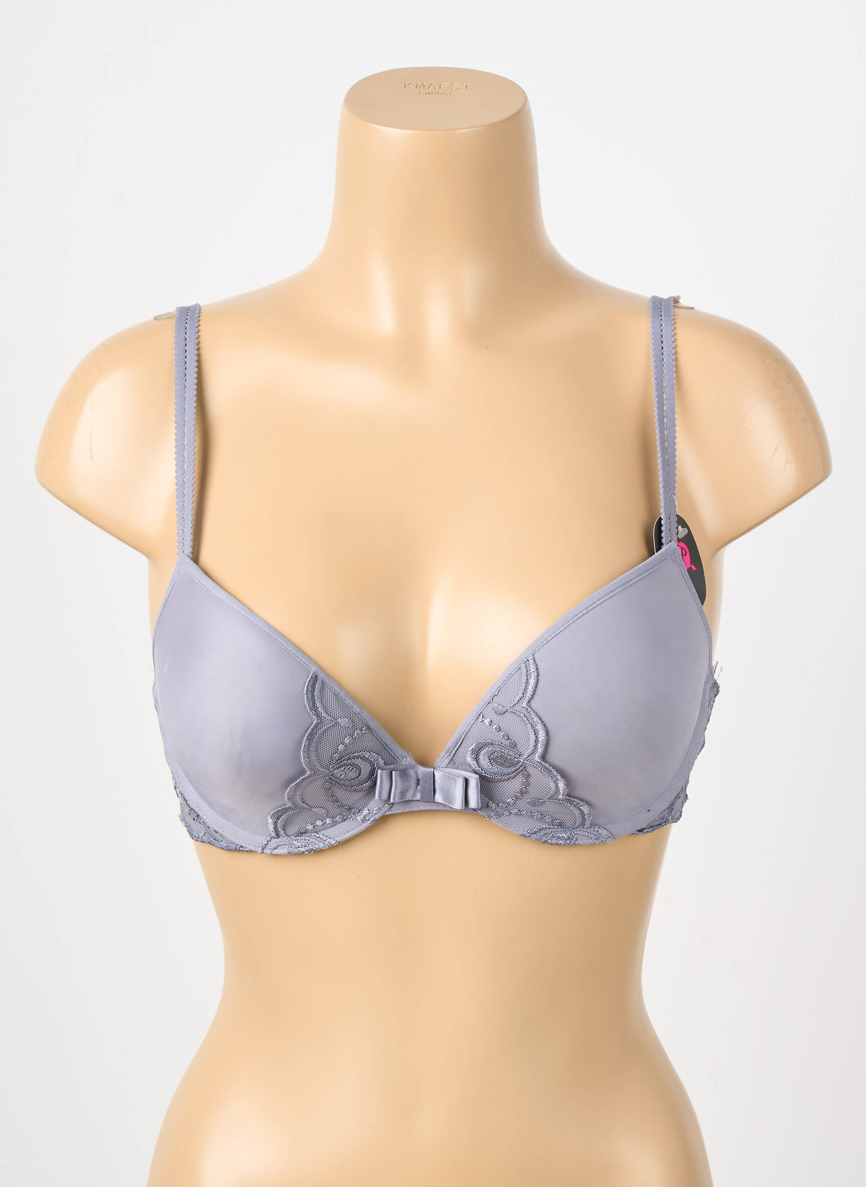 Soutien-gorge effet matière satinée haut soutien-gorge push-up gris PASSIONATA femme