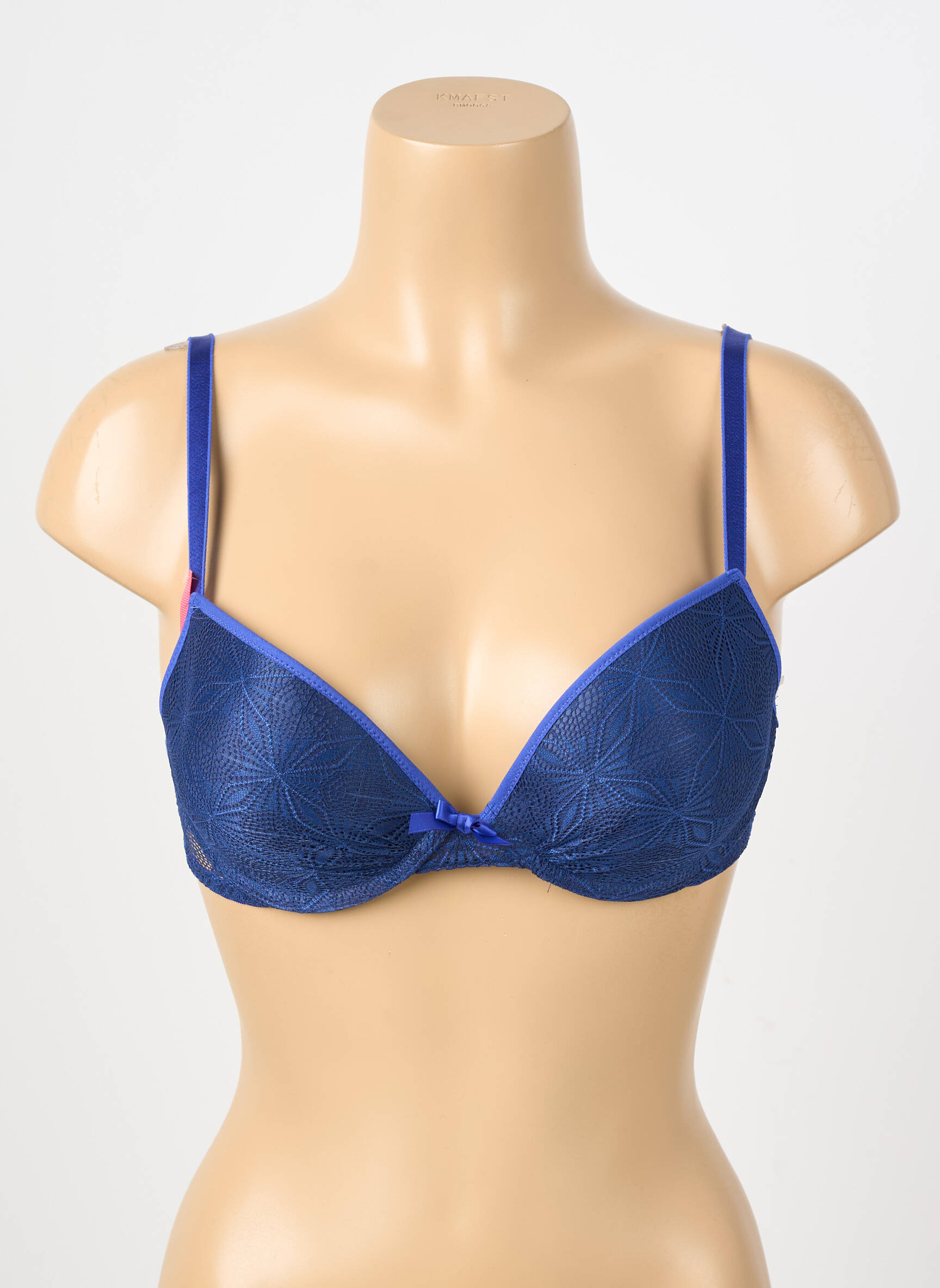 Soutien-gorge effet matière satinée haut soutien-gorge push-up bleu PASSIONATA femme