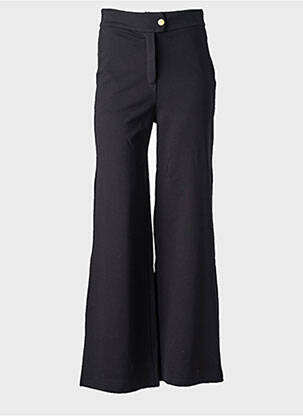 Pantalon flare stretch taille haute noir SCARLET ROOS femme