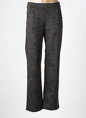 Pantalon droit stretch taille normale marron B&M femme