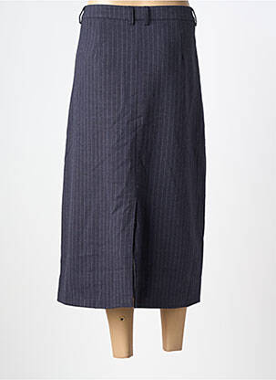 Jupe longue coupe droite bleu SOYACONCEPT femme