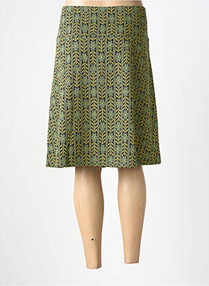 Jupe mi-longue coupe évasée vert KING LOUIE femme