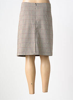 Jupe mi-longue taille à pinces beige SOYACONCEPT femme
