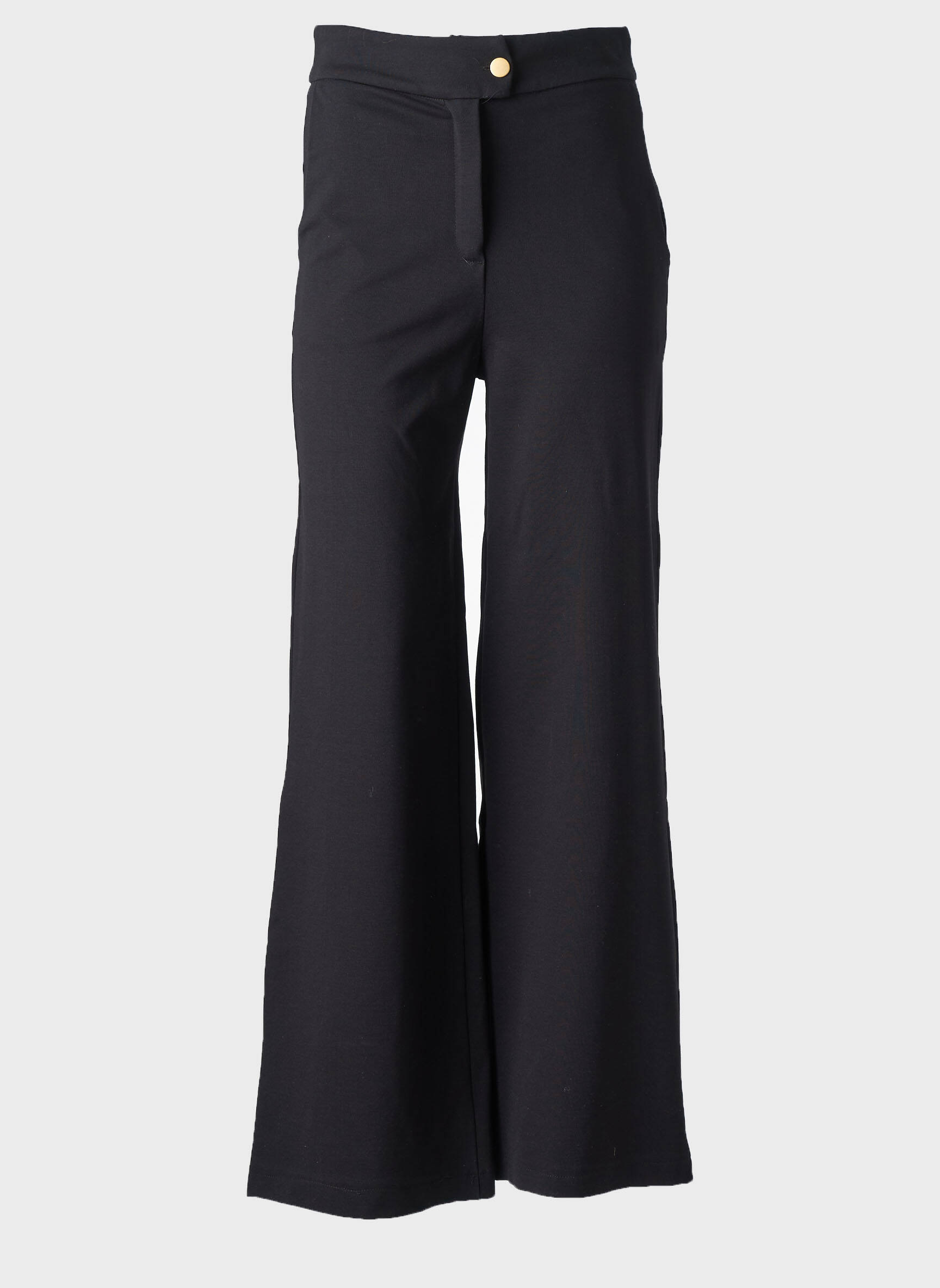 Pantalon flare stretch taille haute noir SCARLET ROOS femme