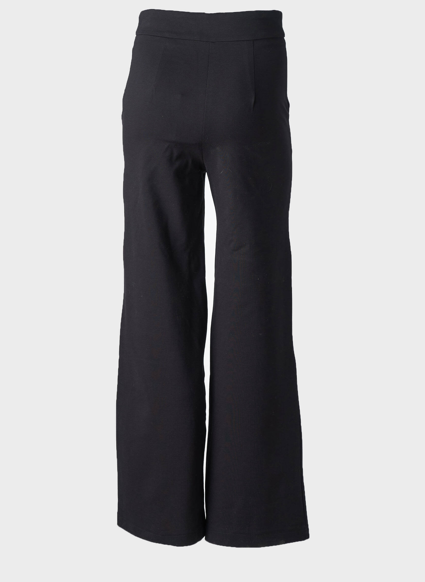 Pantalon flare stretch taille haute noir SCARLET ROOS femme