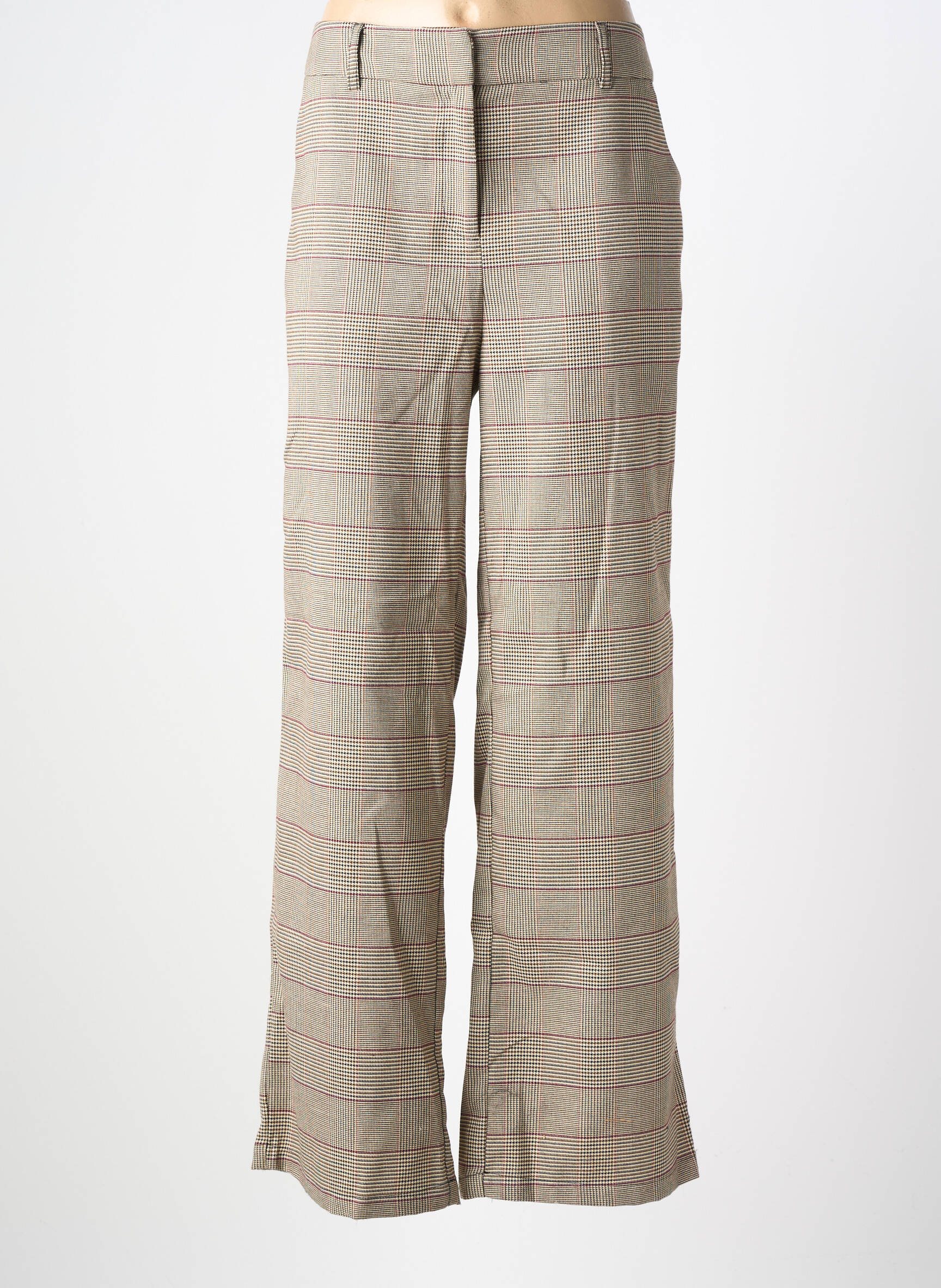 Pantalon flare stretch taille normale beige SOYACONCEPT femme