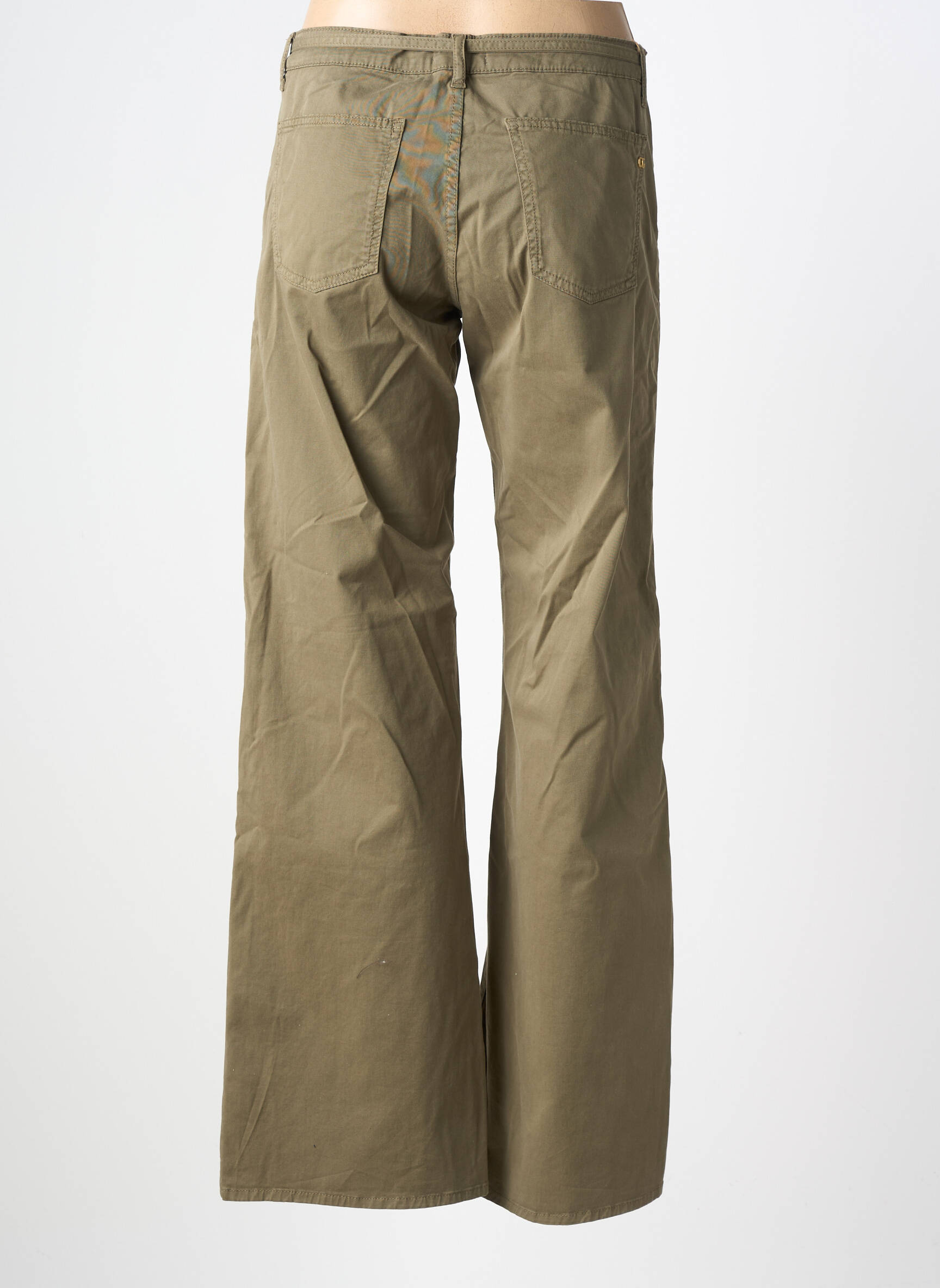 Pantalon flare taille normale taille normale vert LE TEMPS DES CERISES femme