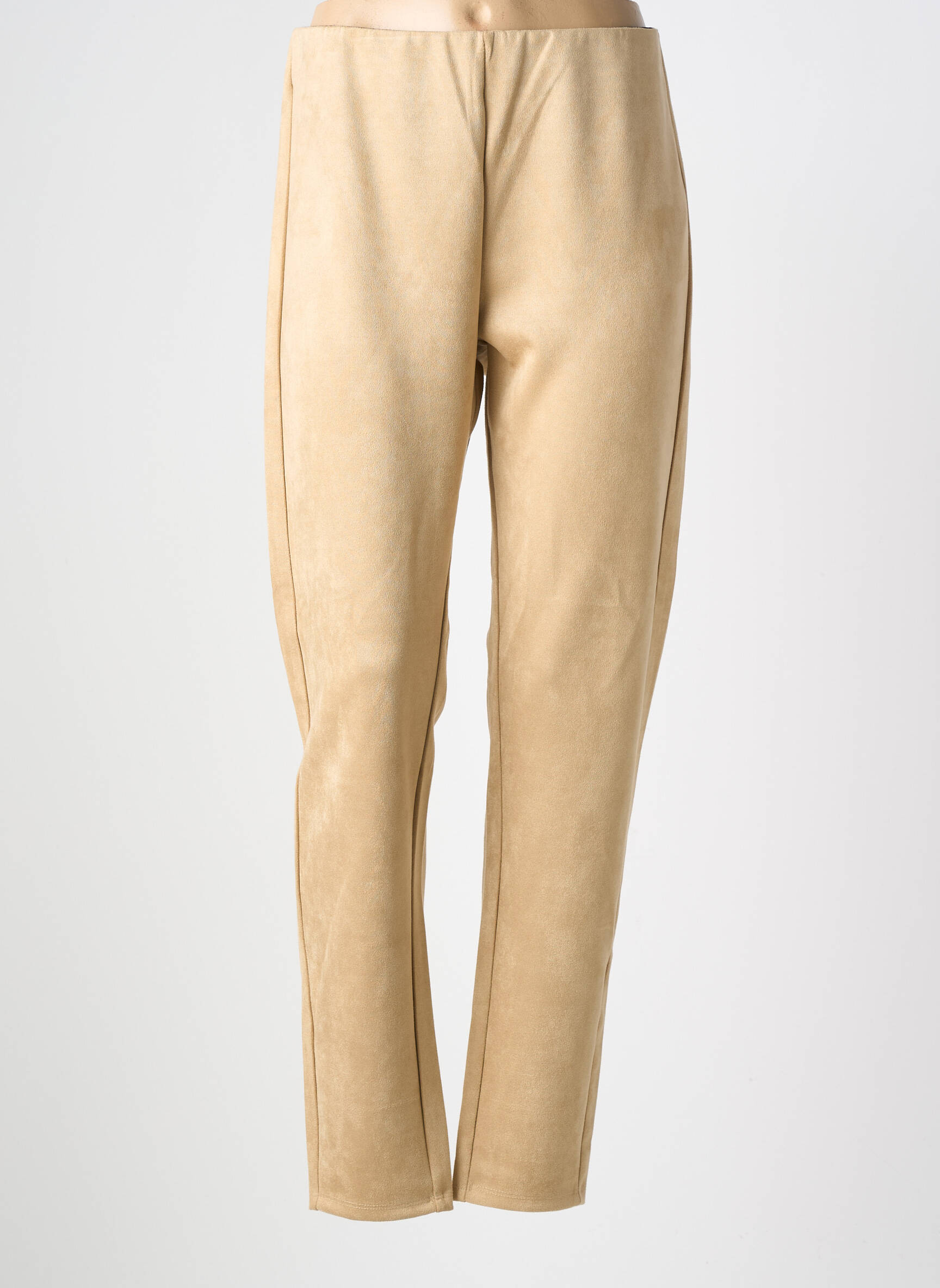 Pantalon slim taille élastique taille normale beige SOYACONCEPT femme