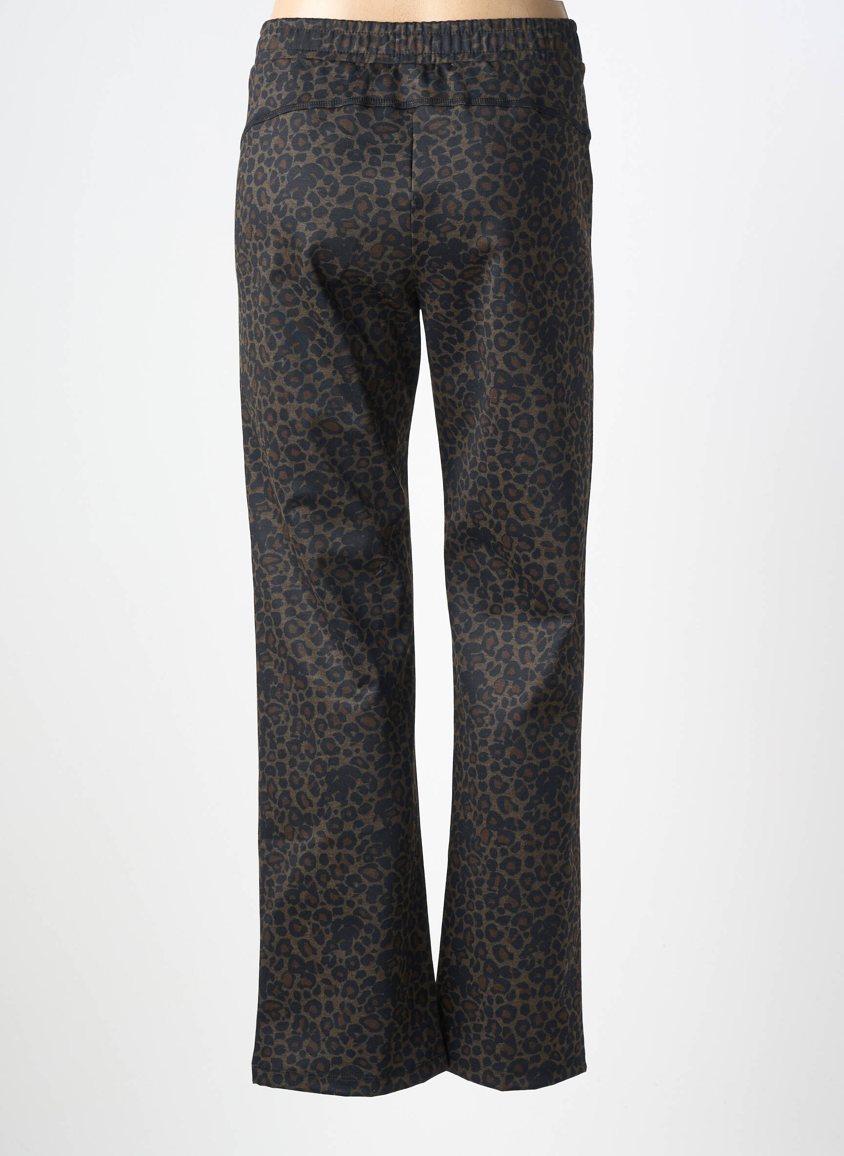 Pantalon droit stretch taille normale marron B&M femme