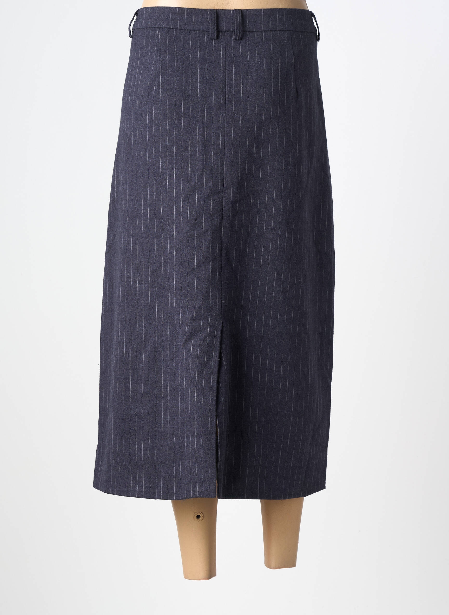 Jupe longue coupe droite bleu SOYACONCEPT femme