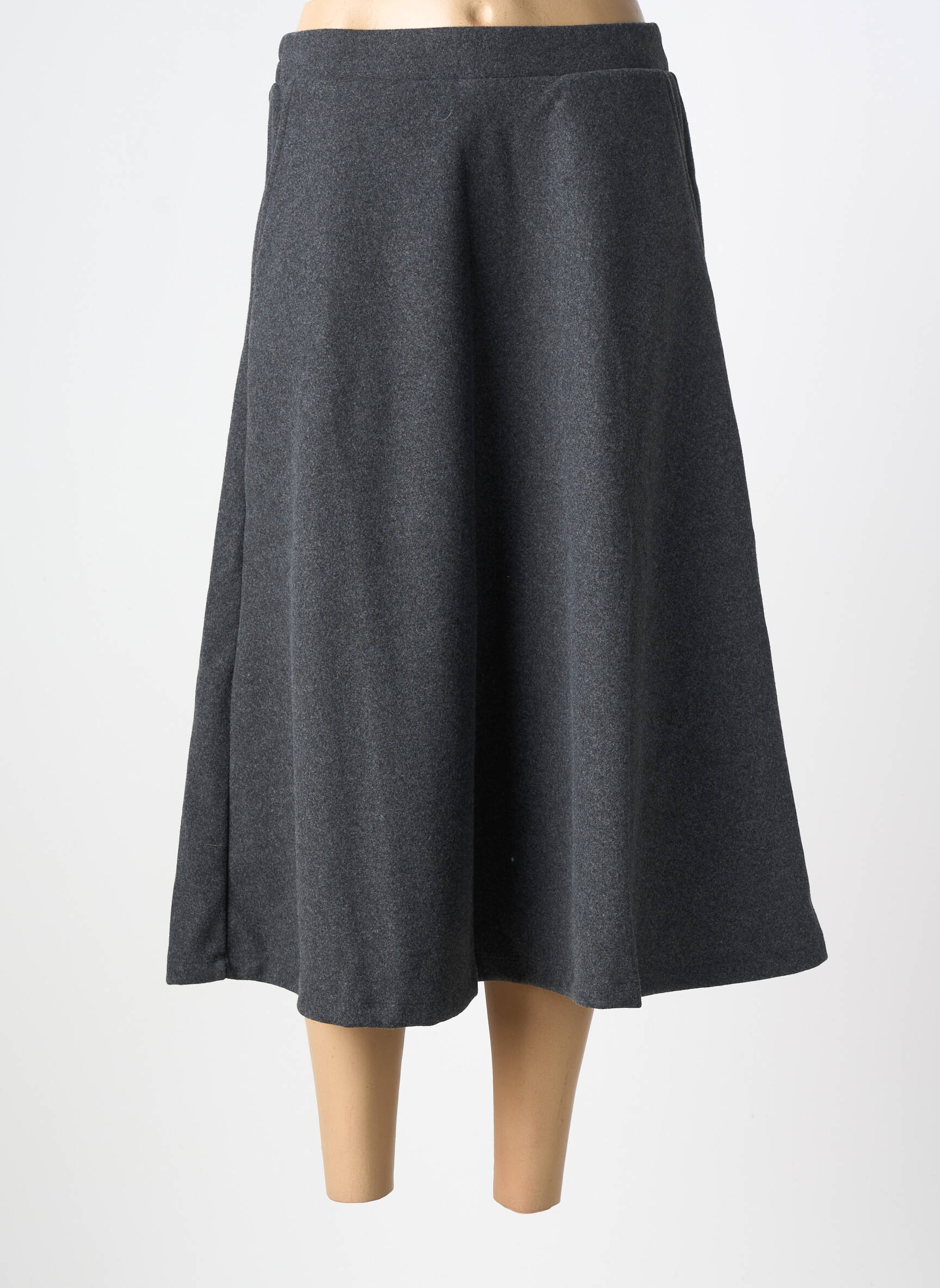 Jupe longue coupe évasée gris SOYACONCEPT femme
