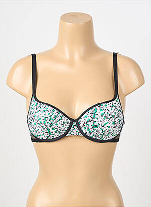 Soutien-gorge effet matière satinée haut soutien-gorge push-up vert PASSIONATA femme