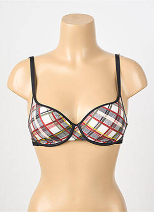 Soutien-gorge effet matière satinée haut soutien-gorge moulé noir PASSIONATA femme