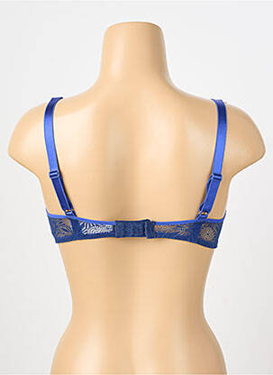 Soutien-gorge effet matière satinée haut soutien-gorge moulé bleu PASSIONATA femme