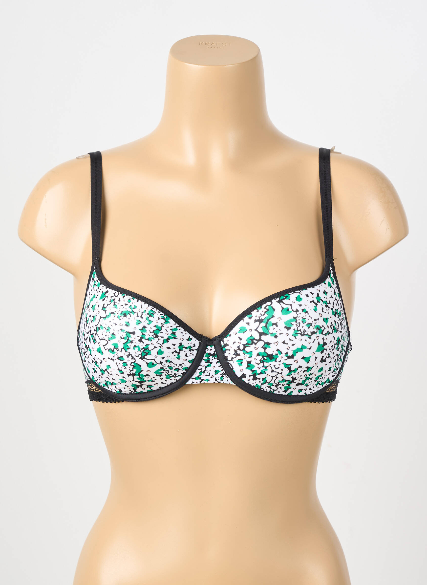 Soutien-gorge effet matière satinée haut soutien-gorge push-up vert PASSIONATA femme