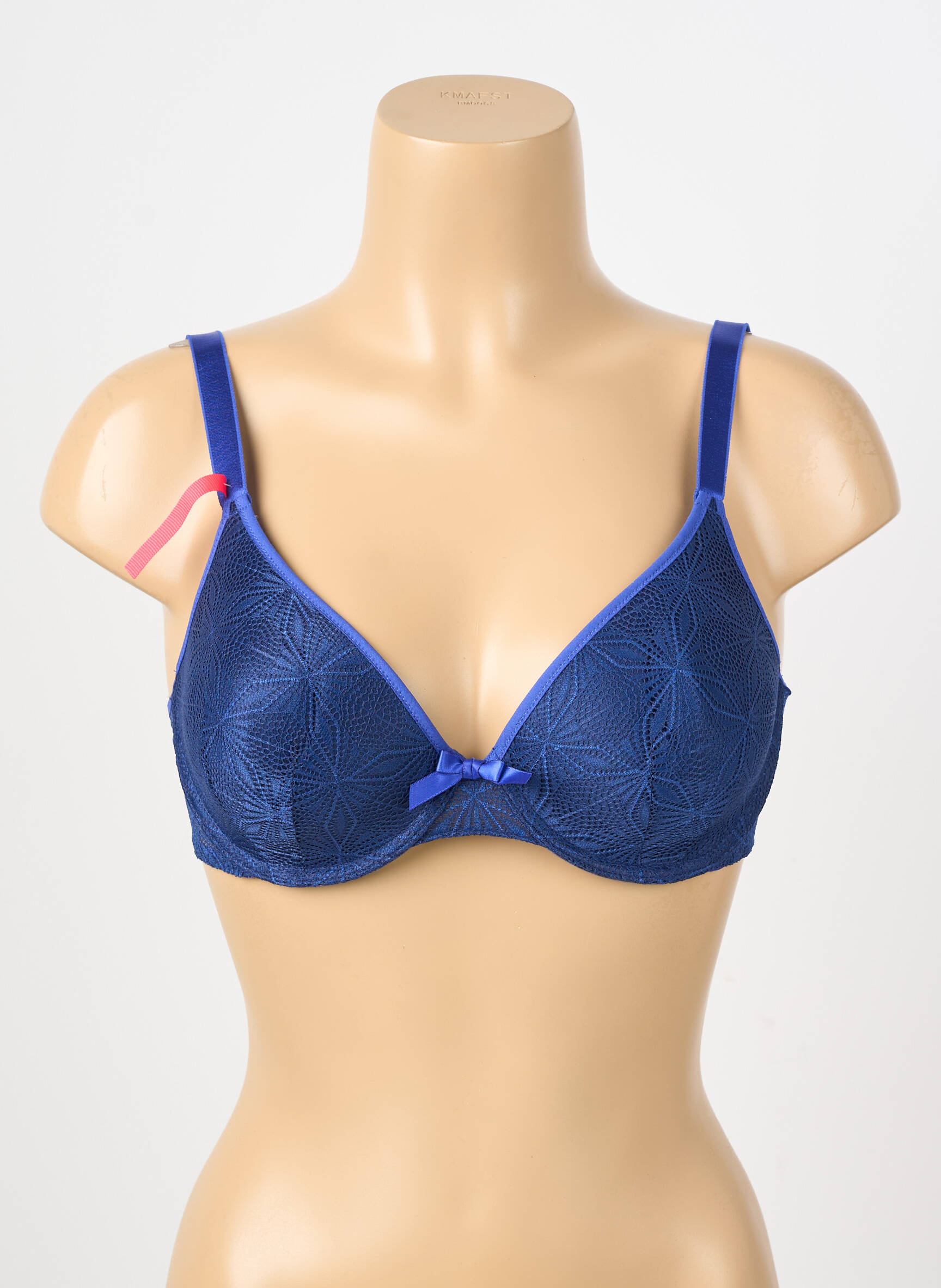 Soutien-gorge effet matière satinée haut soutien-gorge moulé bleu PASSIONATA femme