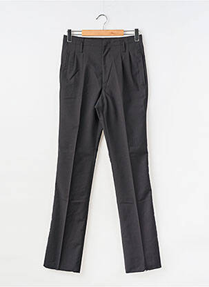 Pantalon slim taille à pinces taille haute noir LANVIN homme