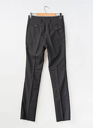 Pantalon slim taille à pinces taille haute noir LANVIN homme