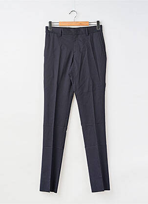 Pantalon slim fermeture zippée sous rabat avec crochet taille normale bleu WOOYOUNGMI homme