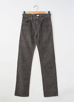 Pantalon slim tissage velours taille normale gris HUGO BOSS homme