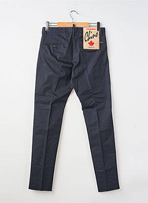 Pantalon slim finition ourlet à terminer taille basse bleu DSQUARED2 homme